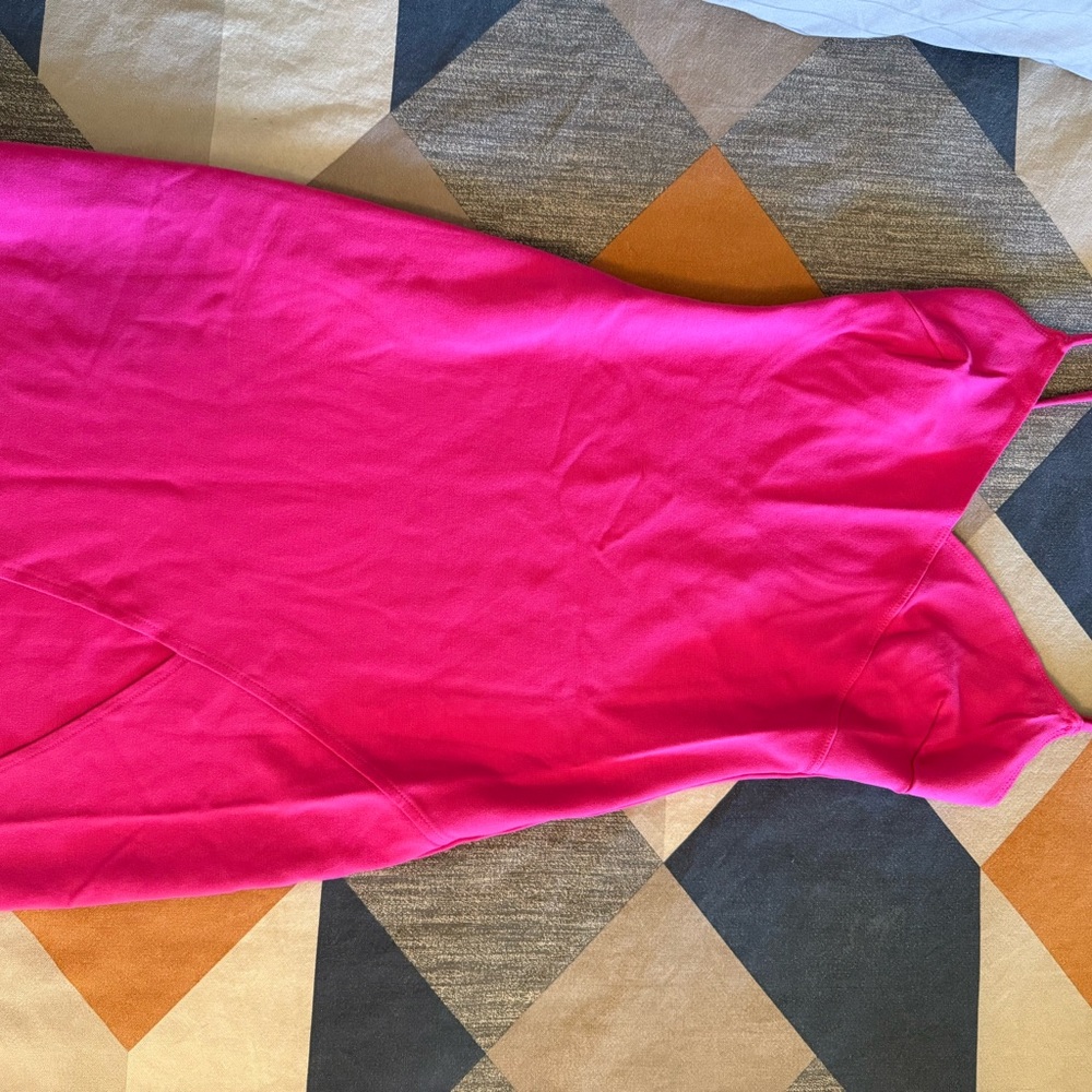 Vibrant Pink Sleeveless Dress